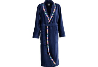 Cawö Peignoir pour dames avec col châle 2359 Navy 40