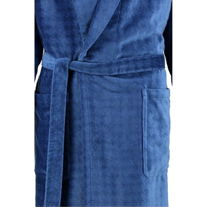 Cawö Peignoir homme à col châle 1716 saphir 52