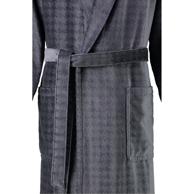 Cawö Peignoir homme à col châle 1716 anthrazit 50