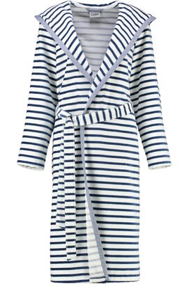 Cawö Dames Badjas met Capuchon 6596 Navy 36