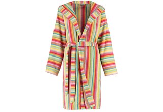 Cawö Dames Badjas met Capuchon kort 7082  Multi 42