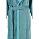 Cawö Cawö Dames Badjas met Capuchon 6425 türkis 44