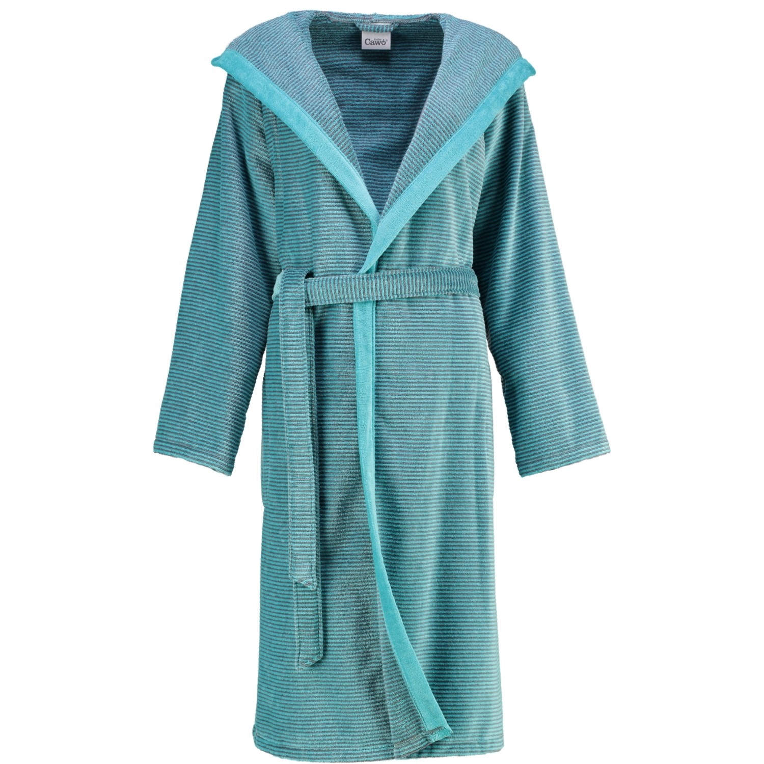 Cawo Peignoir a capuche pour dames 6425 turkis 40