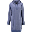 Cawö Cawö Dames Lange Hoodie 818 Denim  XS