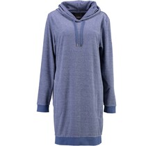 Cawö Dames Lange Hoodie 818 Denim  XS