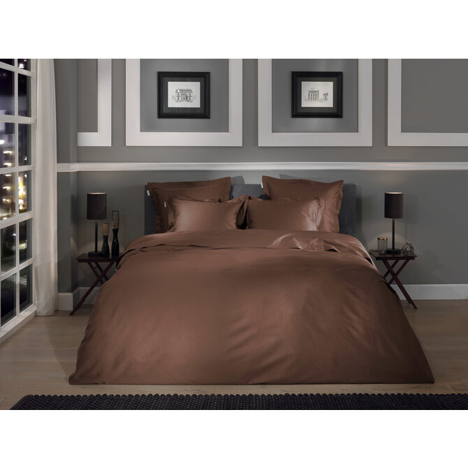 Heckett & Lane Punto Dekbedovertrek 140x200/220 Marsala Brown
