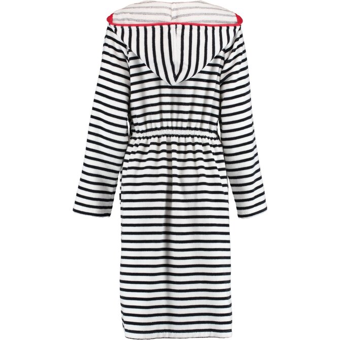 Cawö Femme Peignoir court avec capuche et fermeture éclair 1244 Schwarz-weiss 36 Cawö Femme Peignoir court avec capuche et fermeture éclair 1244 Schwarz-weiss 36