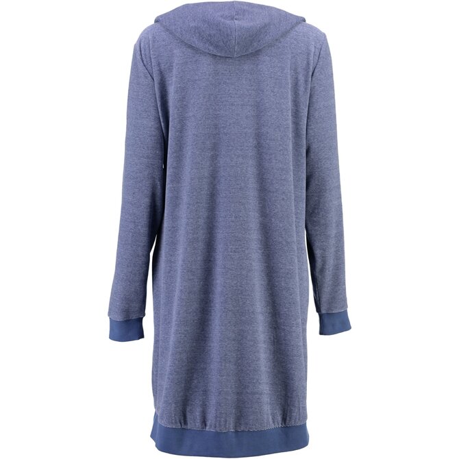 Cawö Women's Long Hoodie 818 Denim M Cawö Women's Long Hoodie 818 Denim M