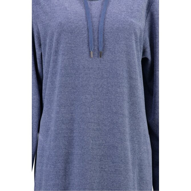 Cawö Women's Long Hoodie 818 Denim M Cawö Women's Long Hoodie 818 Denim M