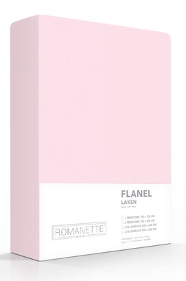 Romanette flanel laken roze 240x260