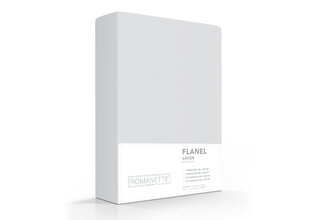Romanette flanel laken zilver 240x260