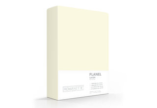 Romanette flanel laken ivoor 240x260