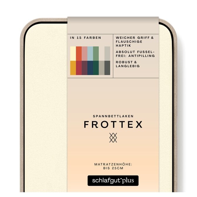 Schlafgut Drap-housse en éponge XL - 180x200 - 200x200 132 Yellow Light