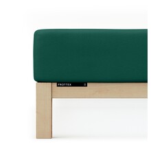 Schlafgut Badstof Hoeslaken XL - 180x200 - 200x200 690 Green Deep