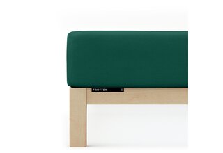 Schlafgut Drap-housse éponge XL - 180x200 - 200x200 690 Green Deep