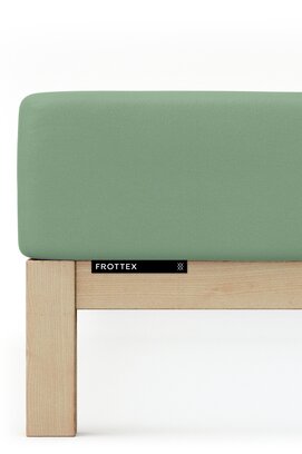 Schlafgut Badstof Hoeslaken XL - 180x200 - 200x200 665 Green Mid