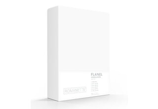 Drap-housse en flanelle Romanette Blanc 80x200