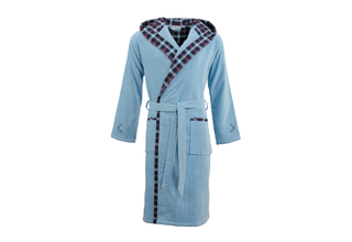 Carl Ross Badjas Heren met Capuchon 307310 light blue/night blue 60/62