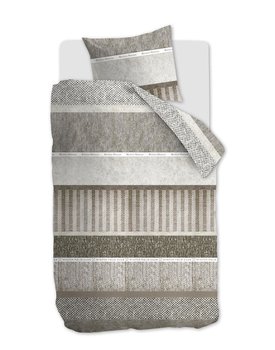 Rivièra Maison Dekbedovertrek Winterclub Taupe 200x200/220