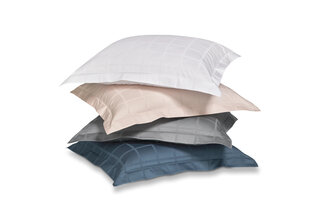 Vandyck Home 78 Check 300Tc Enveloppe de couette coolgrey 2 personnes (200x200/220)