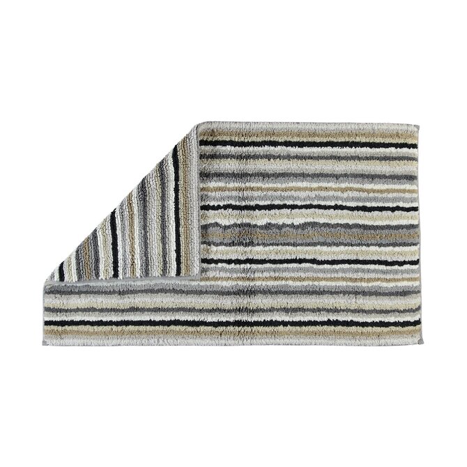 Cawö Tapis de bain rayé réversible 7048 37-Pezel 60x100