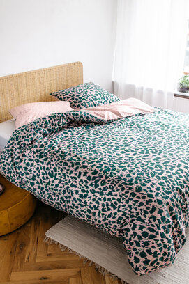 Covers & Co Enveloppe de couette Wild thing petrol 240x200/220