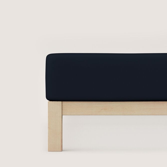 Schlafgut Pure Jersey Hoeslaken M - 120x200 - 130x220 799 Off-Black