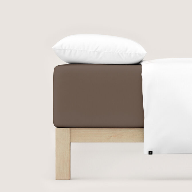 Schlafgut Pure Jersey Boxspring Drap-housse XL - 180x200 - 200x220 790 Sand Deep