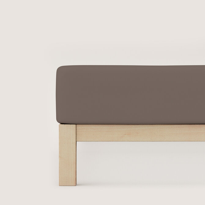 Schlafgut Drap-housse en pur Jersey XL - 180x200 - 200x220 790 Sand Deep