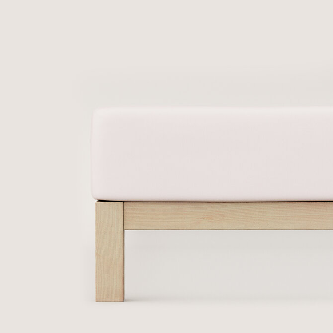 Schlafgut Drap-housse en pur Jersey M - 120x200 - 130x220 744 Sand Light