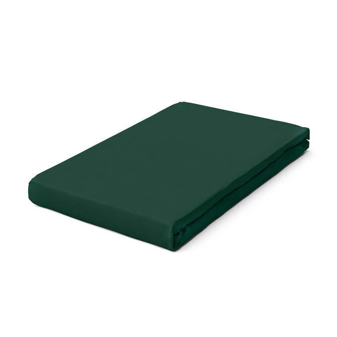 Schlafgut Pure Jersey Topper Fitted Sheet XL - 180x200 - 200x220 690 Green Deep