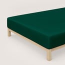 Schlafgut Schlafgut Pure Jersey Boxspring Drap-housse S - 90x190 - 100x220 690 Green Deep