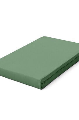 Schlafgut Pure Jersey Topper Fitted Sheet XL - 180x200 - 200x220 665 Green Mid