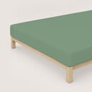 Schlafgut Schlafgut Pure Jersey Hoeslaken XL - 180x200 - 200x220 665 Green Mid