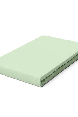 Schlafgut Pure Jersey Topper Fitted Sheet XL - 180x200 - 200x220 643 Green Light