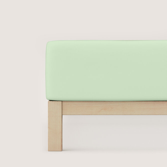 Schlafgut Pure Jersey Boxspring Drap-housse XL - 180x200 - 200x220 643 Green Light