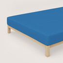 Schlafgut Schlafgut Drap-housse en pur Jersey M - 120x200 - 130x220 615 Blue Mid