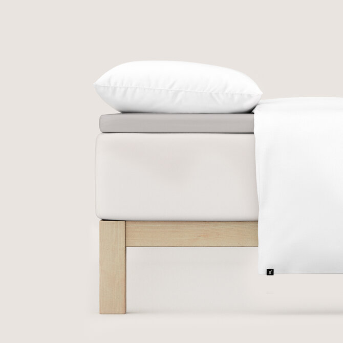 Schlafgut Pure Jersey Topper Hoeslaken S - 90x190 - 100x220 511 Grey Light