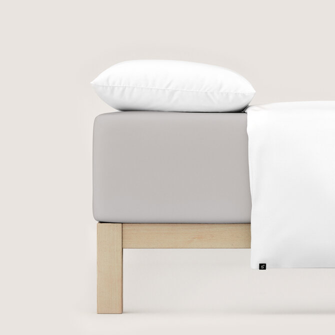 Schlafgut Pure Jersey Boxspring Hoeslaken M - 120x200 - 130x220 511 Grey Light