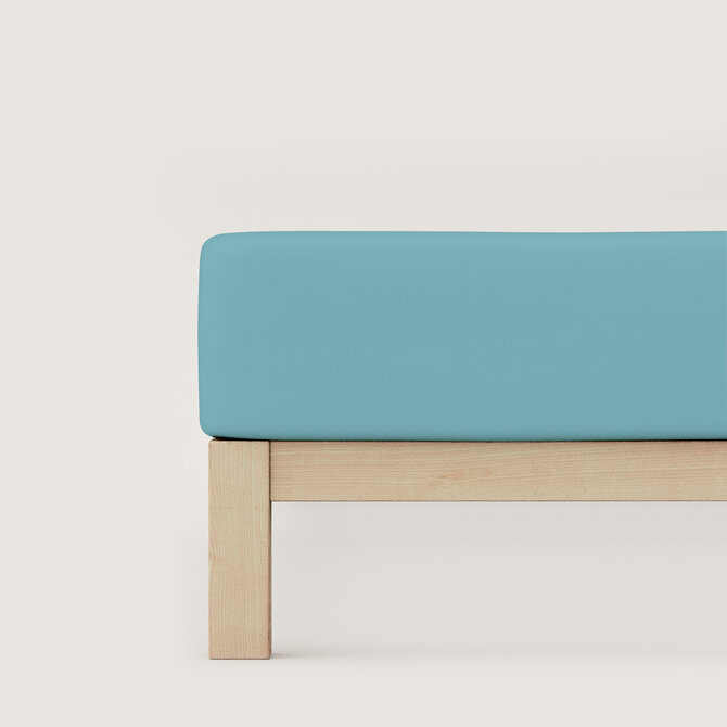 Schlafgut Drap-housse en jersey pur XL - 180x200 - 200x220 467 Petrol Mid