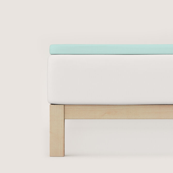 Schlafgut Pure Jersey Topper Drap-housse XL - 180x200 - 200x220 435 Petrol Light