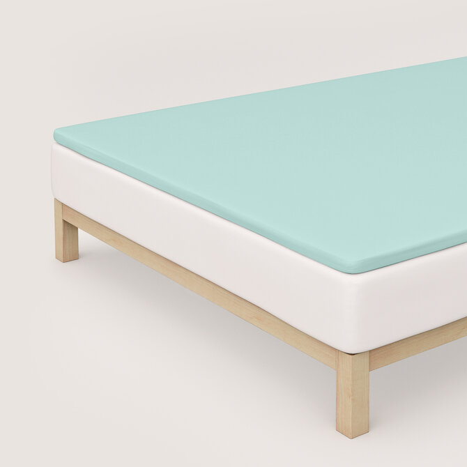 Schlafgut Pure Jersey Topper Drap-housse S - 90x190 - 100x220 435 Petrol Light