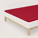 Schlafgut Schlafgut Pure Jersey Topper Fitted Sheet XL - 180x200 - 200x220 285 Red Deep