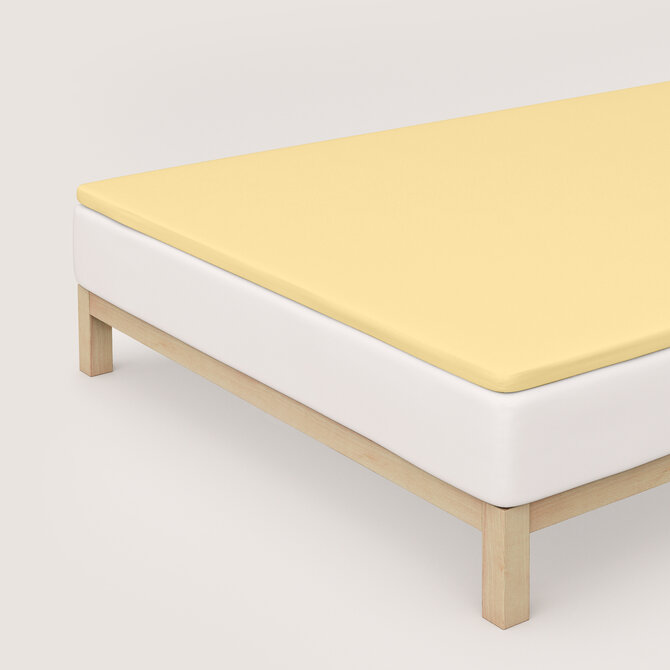 Schlafgut Pure Jersey Topper Drap-housse L - 140x200 - 160x220 164 Yellow Mid