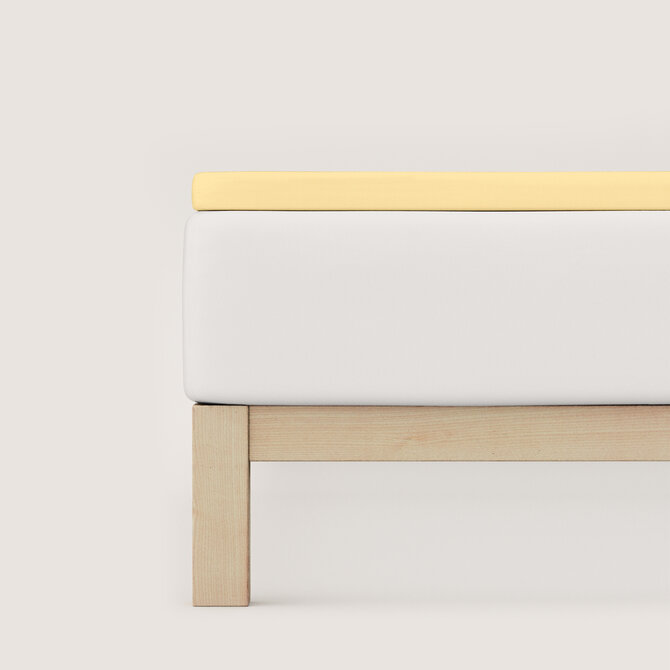 Schlafgut Pure Jersey Topper Hoeslaken L - 140x200 - 160x220 164 Yellow Mid