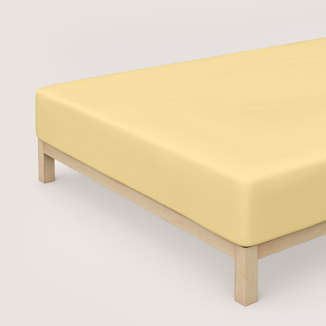 Schlafgut Pure Jersey Boxspring Drap-housse XL - 180x200 - 200x220 164 Yellow Mid