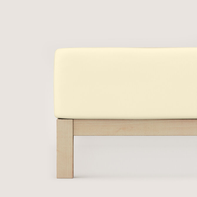 Schlafgut Pure Jersey Boxspring Hoeslaken M - 120x200 - 130x220 132 Yellow Light