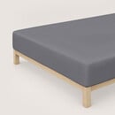 Schlafgut Schlafgut Pure Jersey Boxspring Drap-housse XL - 180x200 - 200x220 128 Grey Mid