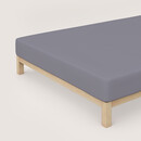 Schlafgut Schlafgut Drap-housse en pur Jersey M - 120x200 - 130x220 128 Grey Mid