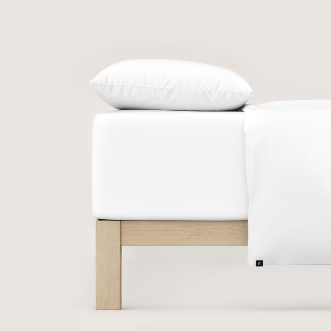 Schlafgut Pure Jersey Boxspring Hoeslaken XL - 180x200 - 200x220 101 Full-White